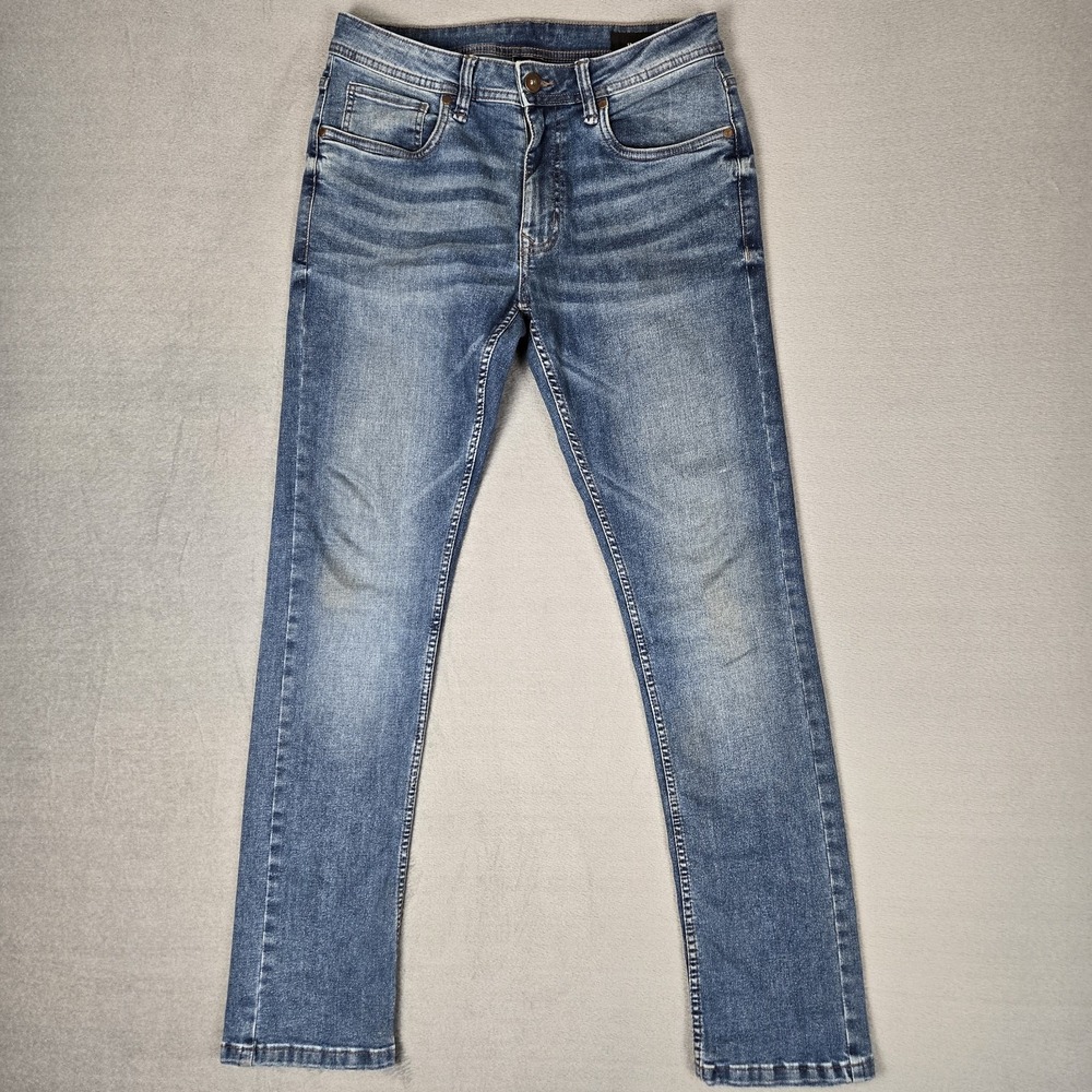The Perfect Jeans Mens‎ 30x32 Slim Fit Straight Leg Stretch Denim Blue Comfort